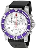 Swiss Watches:Victorinox Swiss Army Men's 241087 Maverick II Chronograph White Dial Watch