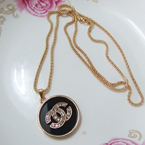 Greatmate Exquisite Luxury Rhinestone Pendant Necklace Letter Symbols