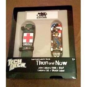 Tech Deck Black Label Then and Now Skateboard Set John Lucero