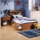 South Shore Logik Kids Sunny Pine Twin Wood Mates Storage Bed 3 Piece Bedro ....