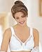 Exquisite Form Womens Front Close Cotton Posture Bra 5100531 White Exquisite Form 7500531-5343-36C
