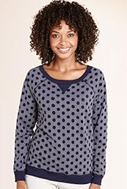 Spot Print Burnout Sweat Top
