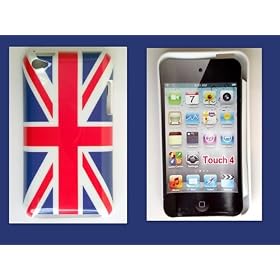 Sylla Housse Coque Drapeau UK ANGLETERRE Ipod Touch 4 + film