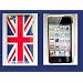 Sylla Housse Coque Drapeau UK ANGLETERRE Ipod Touch 4 + film