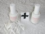 2 bottles of Uber Goop WHITE Dishwasher Rack Paint & Glue +25 caps