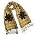 Acrylic & Mohair Fashion Knitted Sequined Flowers Tassels Ends Long Scarf Shawl - Various Colors