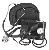 Best Price Veridian 02-12101 Fanny Pack Adjustable Aneroid Sphygmomanometer with Sprague Stethoscope Kit, Adult, Black