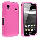 TPU Rubber Skin Case for Samsung Galaxy Ace S5830, Pink Jelly