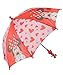 Disney Minnie Mouse Bowtique Girl's Red Umbrella - With 3D Handle