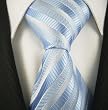 Neckties By Scott Allan 100% Woven Mens Tie, Blue Silver Neckties Neckties By Scott Allan 100% Woven Mens Tie, Blue Silver Neckties