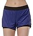 Layer 8 Womens Stretch Performance Shorts with Compression Second Layer