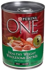 Purina One Healthy Weight Wholesome Entree Dog Food, 13-Ounce Cans (Pack of 12)