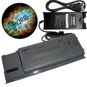 HQRP Accessory KIT (Replacement Laptop Battery and AC Adapter, Mousepad) for Dell Latitude... by 