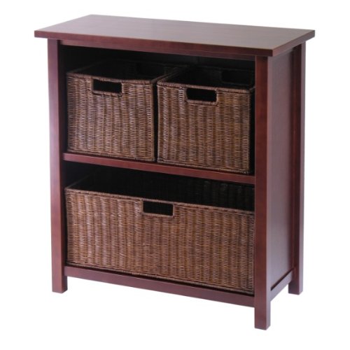 4pc Cabinet & Shelf with 3 Baskets