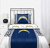 IMAGE OF San Diego Chargers NFL Full Comforter & Sheet Set (5 Piece Bedding)
