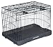 Pet Gear Travel Lite Steel Crate for cats and dogs up to 90-pounds, 42-inch, Black