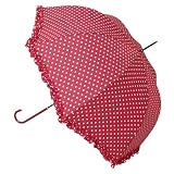 Red Polka Dot Parasol / Umbrella
