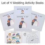 Saying I Do, A Wedding Activity Sticker Book (Lot of 4 Books)