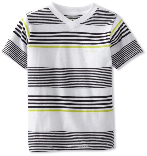 Hurley Boys 2-7 Short Sleeve V-Neck Striped Tee