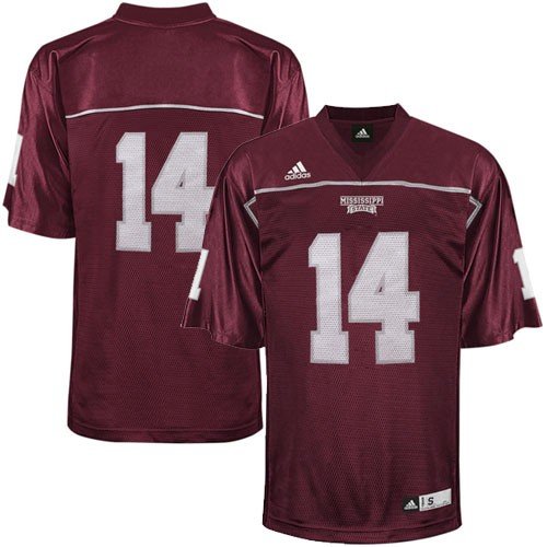Mississippi State Bulldogs Men's #14 Football Jersey By Adidas (M)