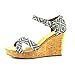 TOMS Women's Strappy Wedge Canvas Sandal