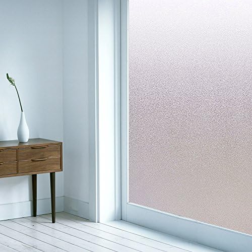 Non Adhesive Frosted Privacy Static Cling Window Film for Office Bathroom Kitchen Glass Door wall 17.8-by-78.8-inch