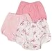 Luvable Friends 3 Pack Training Pants, Pink