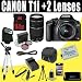 Canon EOS Rebel T1i 15.1 MP CMOS Digital SLR Camera w/ EF-S 18-55mm f/3.5-5.6 IS Lens & EF 75-300mm f/4-5.6 III Telephoto Zoom Lens + 16GB SDHC + 3 Piece Filter Kit + External Flash Deluxe Accessory DavisMAX Kit