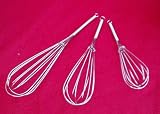3PC STAINLESS STEEL WHISK SET