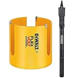 DEWALT DWAFV02916PB FLEXVOLT Carbide Wood Hole Saw Blade with Pilot Bit, 2-9/16" [並行輸入品]
