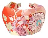 L. Erickson USA Scarf Headband 100% Silk Print - Geisha Pink Silk Print