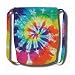 Tie Dye Mania Rainbow Swirl Tie Dye Canvas Cinch Sack Bag