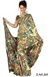 Chandra Georgette Printed Casual Saree Sari Bellydance fabric