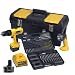Garten & Freizeit : DEWALT DC740K2F-QW Akku-Schrauber-Set 12V plus Bitkoffer