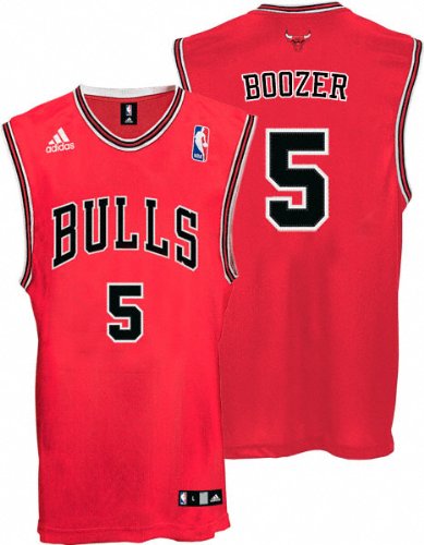 Carlos Boozer Youth Jersey: adidas Revolution 30 Red Replica #5 Chicago Bulls Jersey