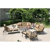 Darlee Elisabeth Lounge Set With 52 Inch Round Tea Table