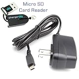 ChargerCity 110v-240v Wall Charger AC Adapter w/Extended 6' FT Power Cable by ChargerCity for TomTom VIA 1400 1405 1405T 1405M 1405TM 1435 1435TM 1435T 1500 1505 1505T 1505M 1505TM 1535 1535T 1535TM T M TM GPS Navigator w/Free ChargerCity OEM USB Micro SD Memory Card Reader Writer ** Item Comes with Manufacture Direct Replacement Warranty **