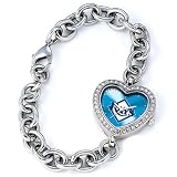 Tampa Bay Rays SILVER RHINESTONE WOMEN'S/LADIES HEART WRIST WATCH
