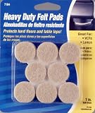 Waxman 4718495N Self-Stick Round Felt Pads, Oatmeal, 1-Inch