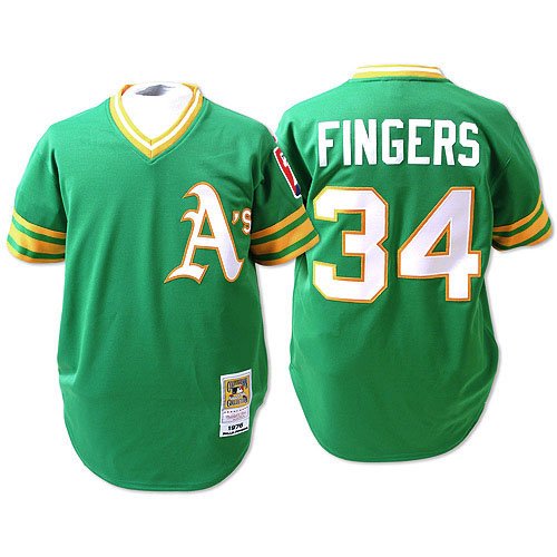 Oakland Atheltics Authentic 1976 Rollie Fingers Road Jersey By Mitchell & Ness 40