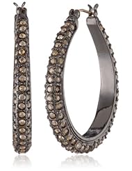 Carolee LUX "What A Girl Wants" Click-It Hoop Earrings