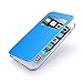 PASONOMI iPhone 6 Plus Case, [Smart Window View] Apple iPhone 6 Plus Folio Wallet Case - Slim Flip Leather Case for Apple iPhone 6+ iPhone Plus 5.5 Inch Smartphone (Blue)