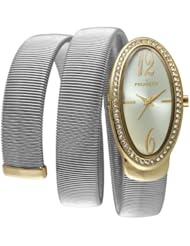 Peugeot Womens 7088TT Two-tone Spiral Snake Watch