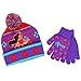 Princess Elena of Avalor Youth Beanie Hat and Gloves Set (One Size, Elena Purple/Red)