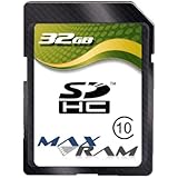 MaxRam 32GB Class 10 SD SDHC Memory Card
