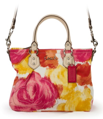 Coach Ashley Floral Print Mini Tote F21909 (SV/MC)