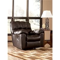 Contemporary Chocolate Max Swivel Rocker Recliner