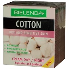 BIELENDA NATURAL COSMETICS "COTTON FACE CREAM DAY/ NIGHT for Dry and Sensitive Skin" mit 50ml Inhalt (Baumwolle Gesichtscreme f�r Tag und Nacht f�r Trockene und Sensitive Haut)