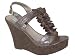 Steve Madden Women's Quantumm Wedge Sandal,Bronze Metallic,10 M US
