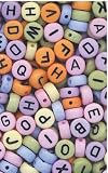 400pk Multi Pastel Alphabet Beads